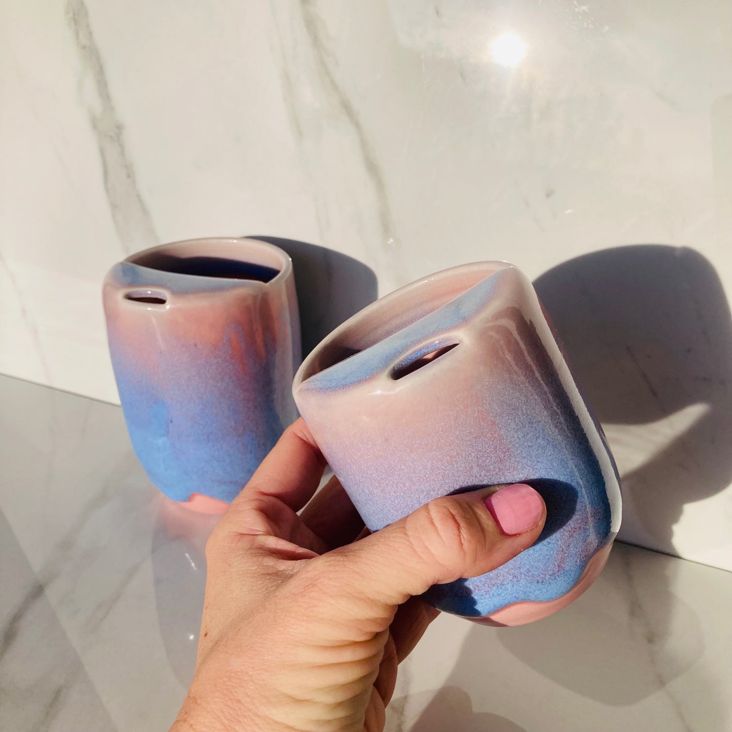Travel Tumbler with Dimple in Stardust