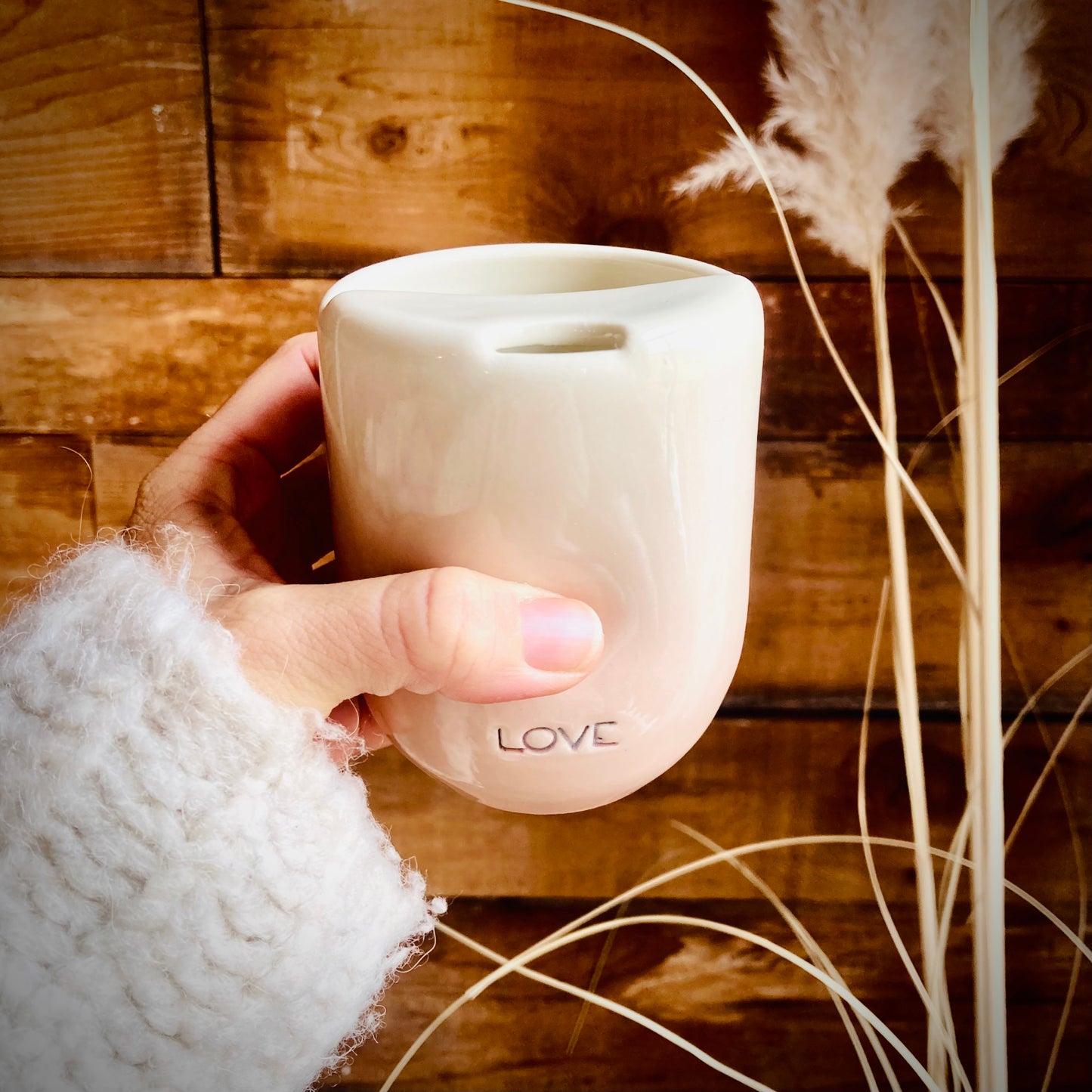 Myndset Mug: Love with Thumbprint