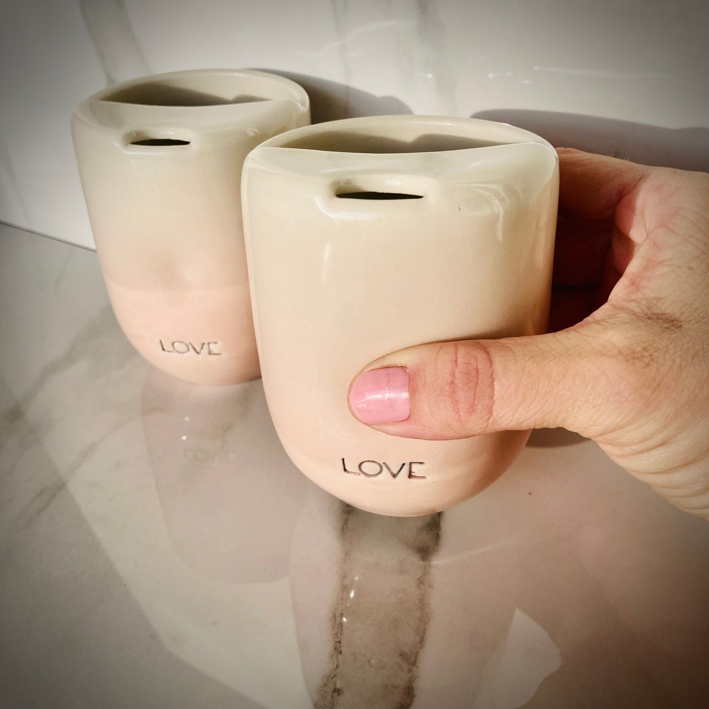 Myndset Mug: Love with Thumbprint