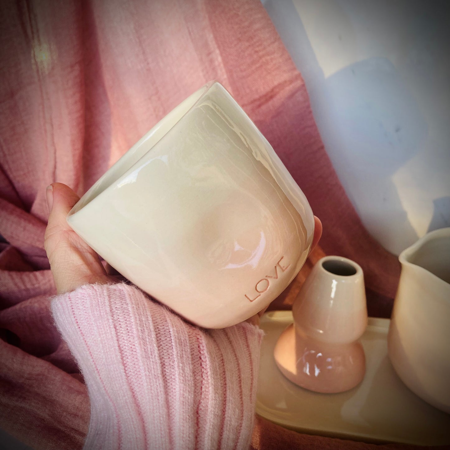 5-Pc Matcha Set in Peach Gradient